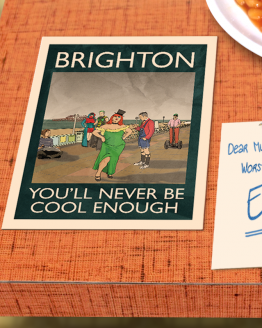 postcard mockup brighton