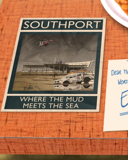 postcard mockup southport
