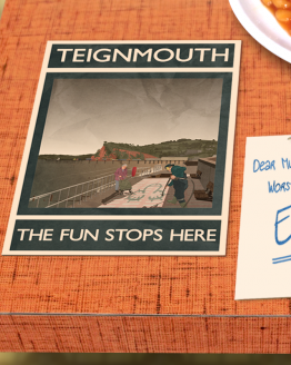 postcard mockup teignmouth