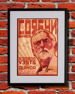 corbyn brings beards vest and quinoa for every man woman and child propaganda poster