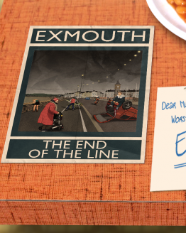 postcard mockup exmouth