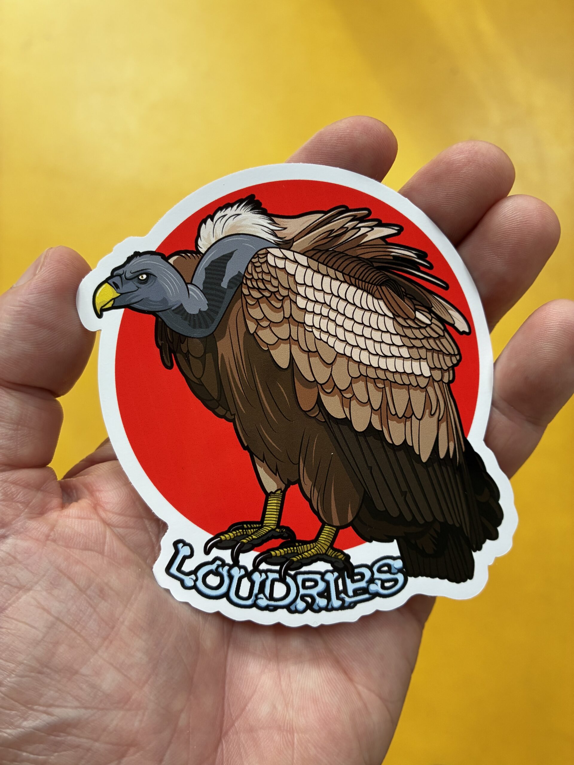 Rad Vulture Custom Cut Vinyl Sticker